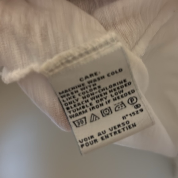 Ralph Lauren Scoop Neck Tee, White, XL, Good Condition! - Picture 3 of 5